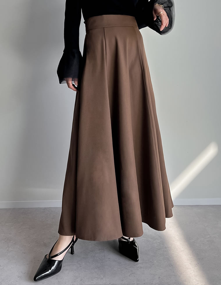 ハイウエストボリュームフレアスカート - スカート通販 | 人気