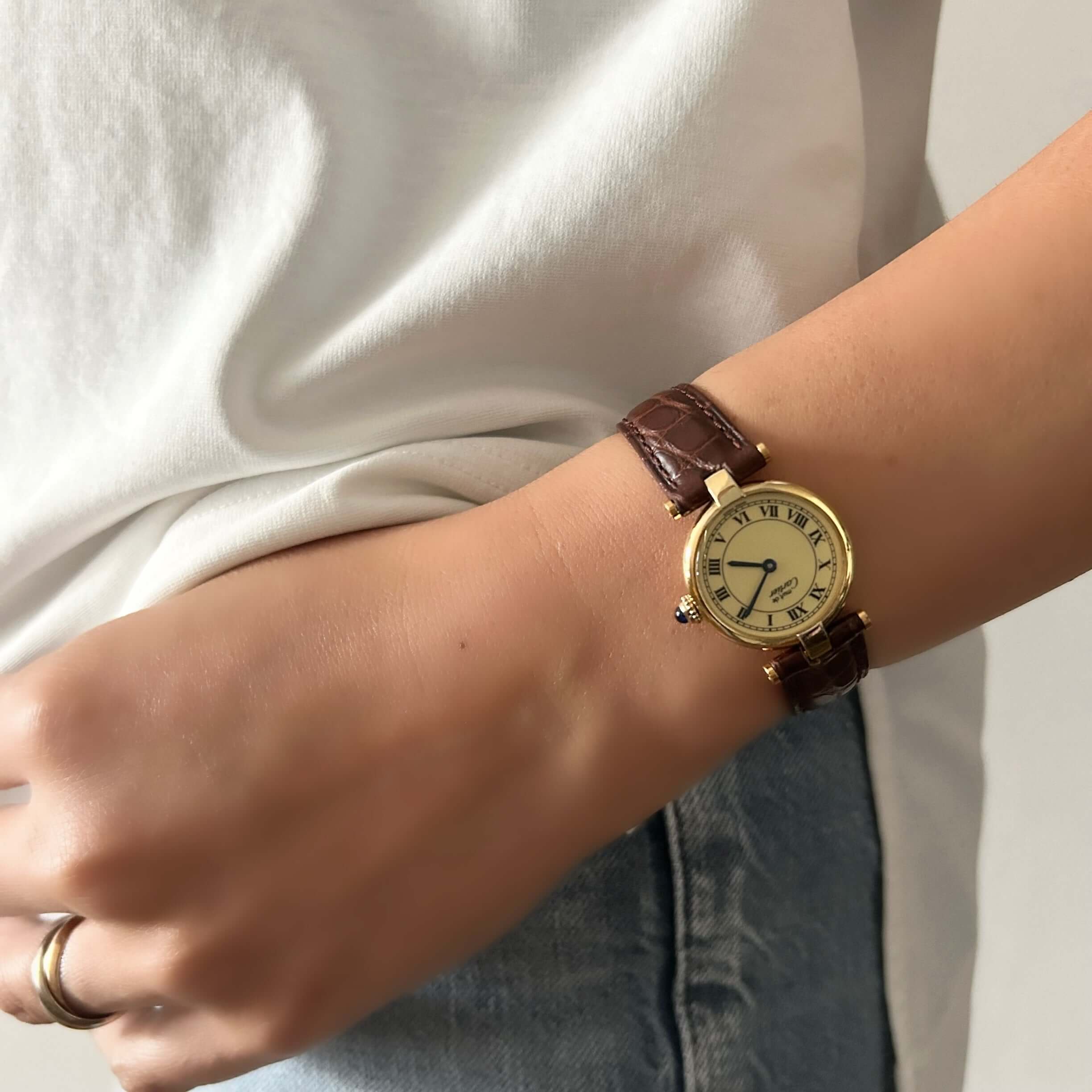 Cartier】カルティエマストヴァンドーム SMアイボリーローマ永久保証書付き