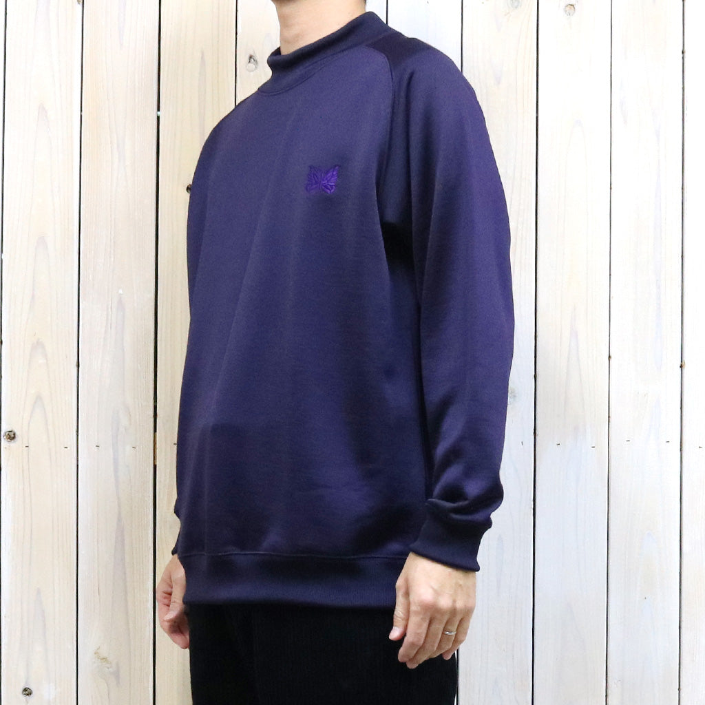 Needles『L/S Mock Neck Tee-C/PE Bright Jersey』(Eggplant) – Reggieshop