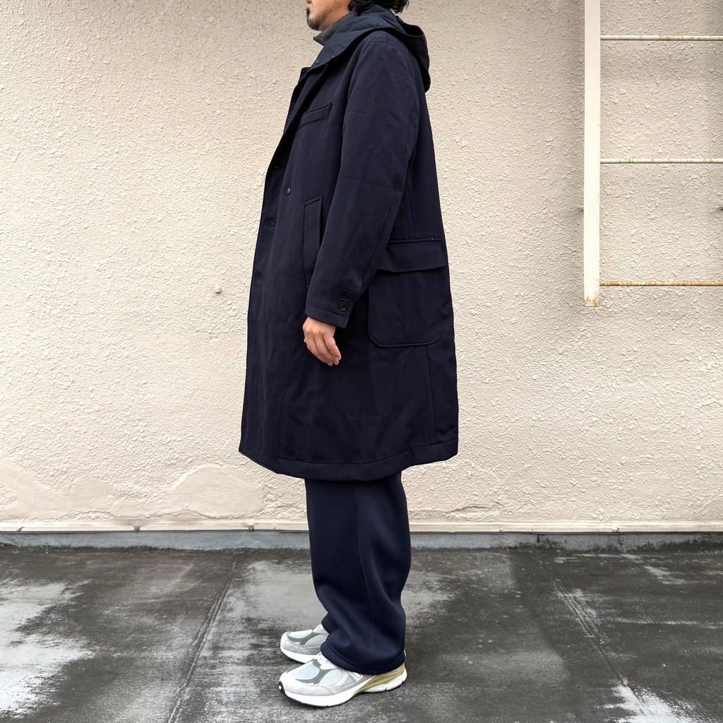 ENGINEERED GARMENTS : Chester Coat-Heavy Wool Elastique (Dk.Navy