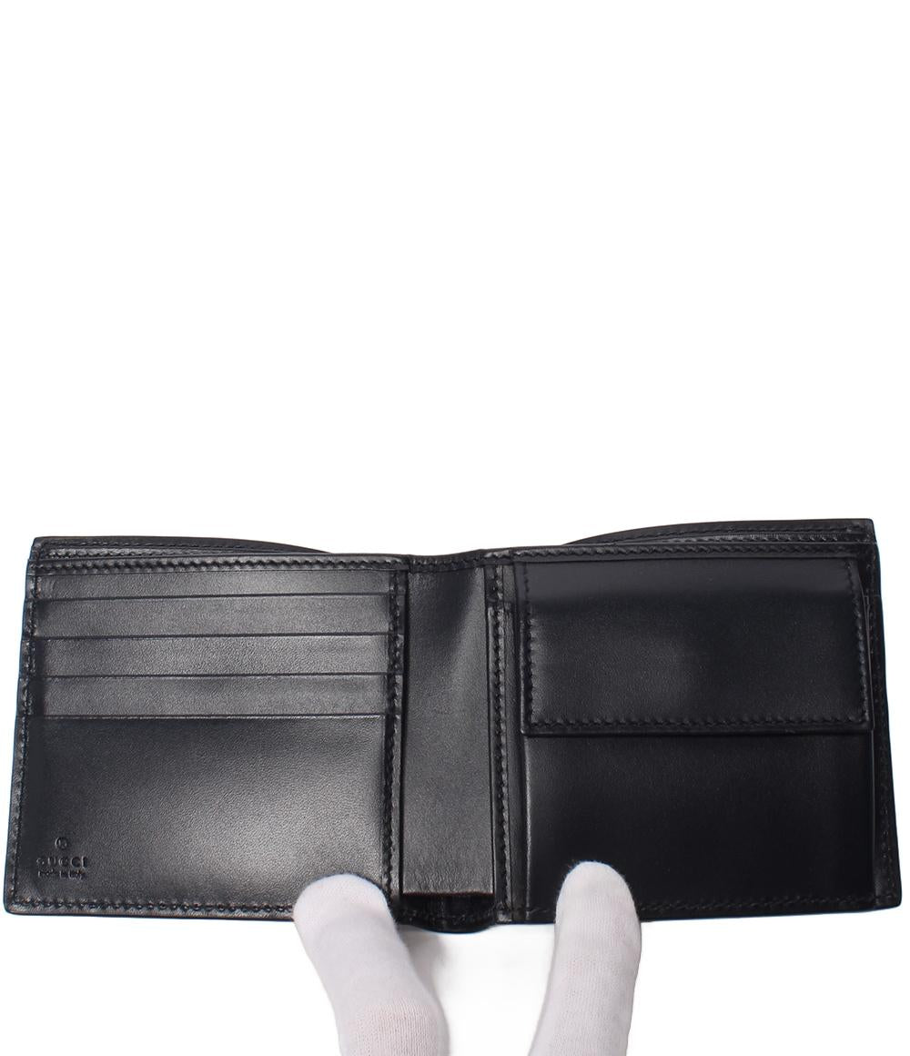 美品 GUCCI 二つ折り財布 GGシグネチャー シェリーライン 408826