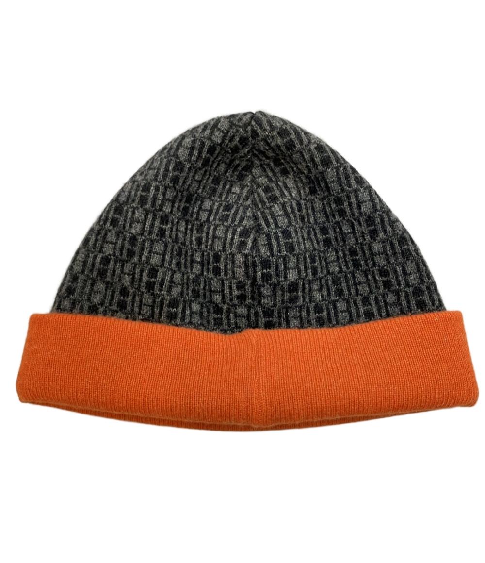 HERMES ニット帽 カシミヤ100% レディース メンズ SIZE ME エルメス