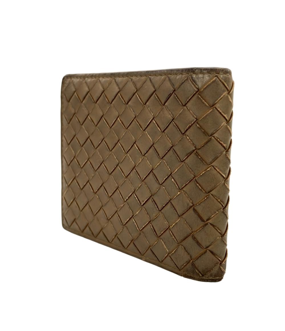 BOTTEGA VENETA 二つ折り財布 レザー イントレチャート レディース