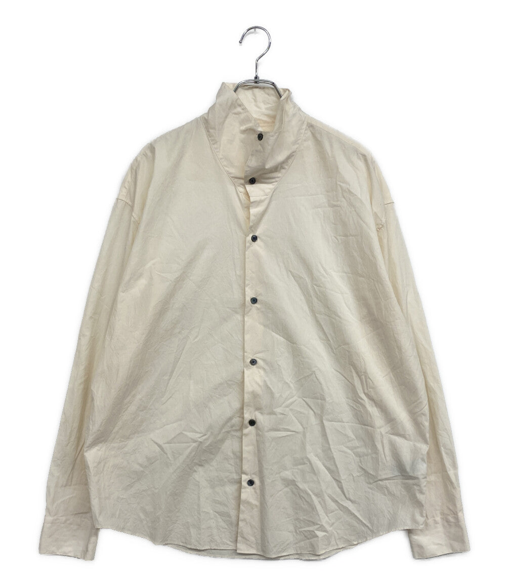 HERMES セリエボタンスタンドカラーシャツ 長袖 メンズ SIZE S