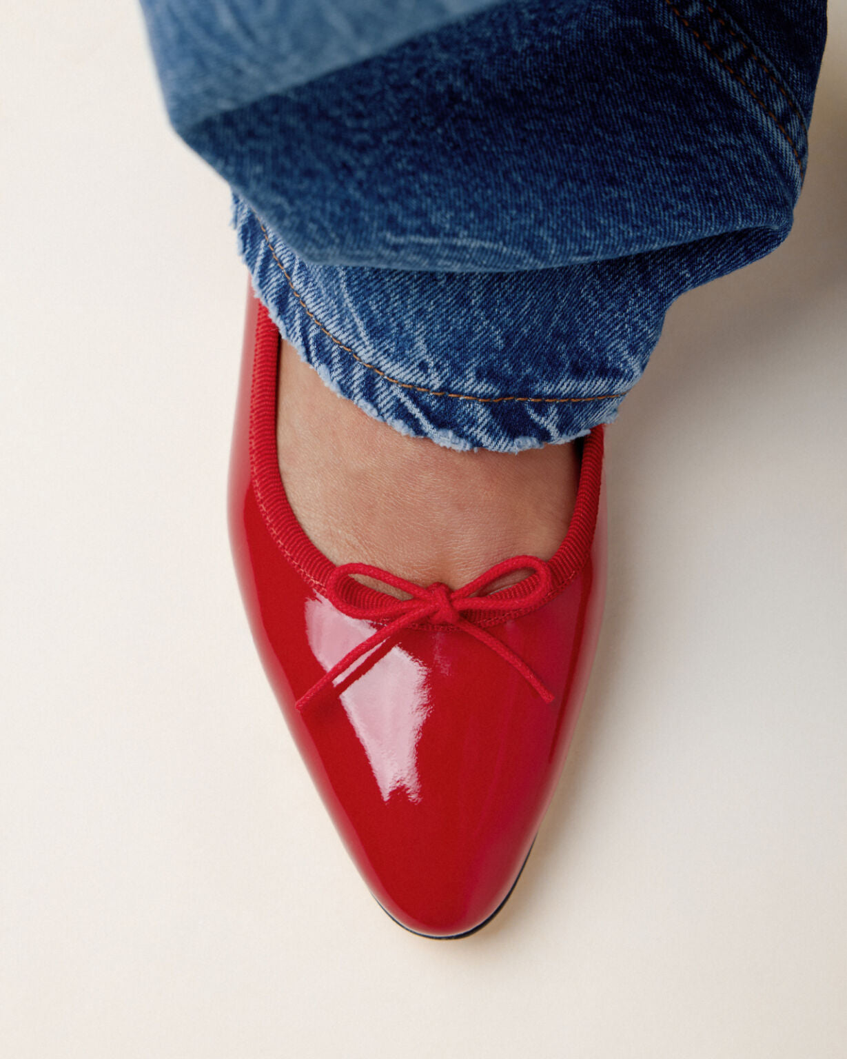 Pointed Cendrillon Ballet Flats Flame Red | Repetto