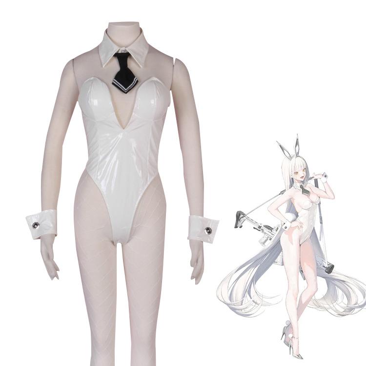 勝利の女神:NIKKE バニーガール ブラン コスプレ衣装 - Costowns