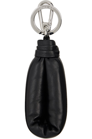 LEMAIRE: Black Wadded Keychain | SSENSE