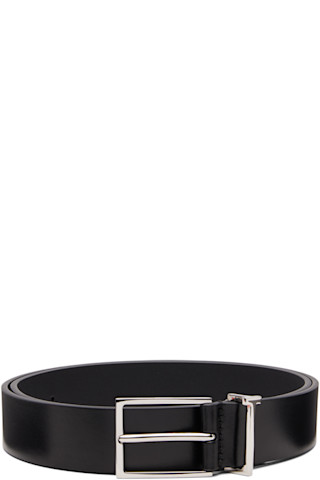 TOM FORD: ブラック Vacchetta T Loop レザー ベルト | SSENSE 日本
