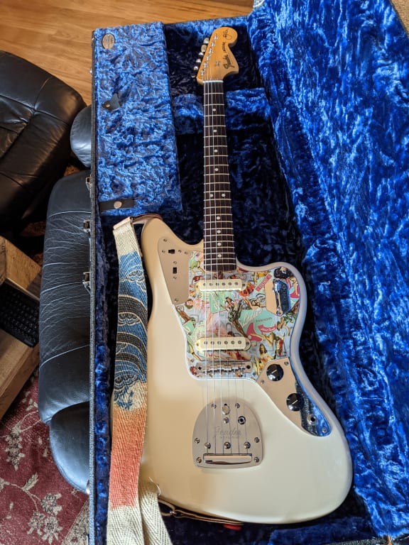 Fender Johnny Marr Jaguar Electric Guitar Metallic KO Rosewood