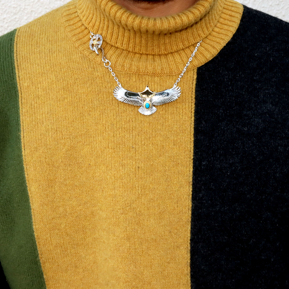 TADY&KING中イーグル頭金金縄ターコイズ Necklace TADY＆KING ONLINE STORE