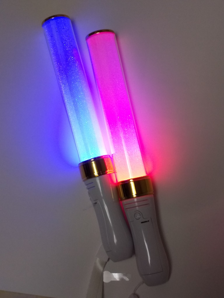 数量限定2本セット」「ゴールド」コンサートライト LED15色カラー