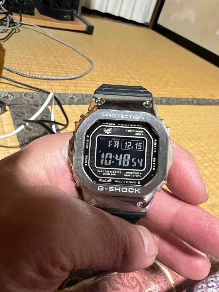G-SHOCK GMW-B5000-1JF メタル シルバー 電波ソーラー メンズ 腕時計