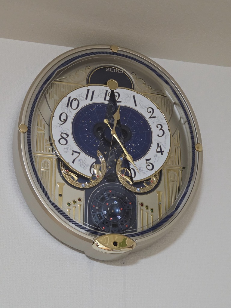 SEIKO（セイコー） からくり時計 「ウェーブシンフォニー」薄金色