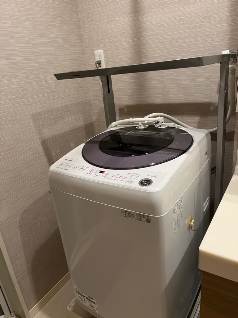 パナソニック 全自動洗濯機 ユニット台 N-UF12-S シルバー （床置き