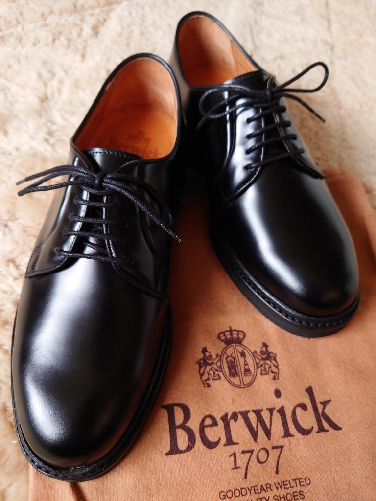 ビジネスシューズ Berwick バーウィック プレーントゥ 4406 ヴィブラム