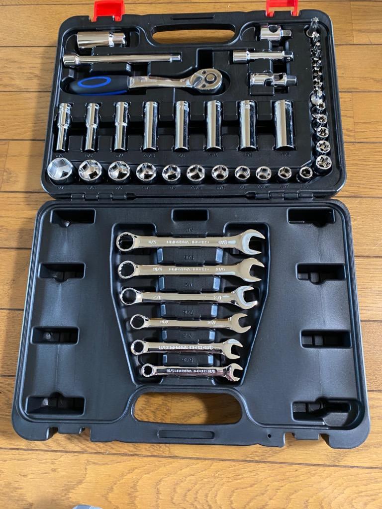 ハーレー用 インチ工具 44pcs セット ソケット レンチハーレー 工具
