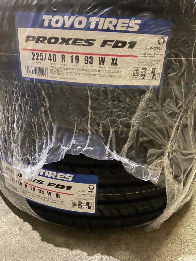 PROXES TOYO TIRES トーヨータイヤ プロクセス FD1 225/40R19 93W XL