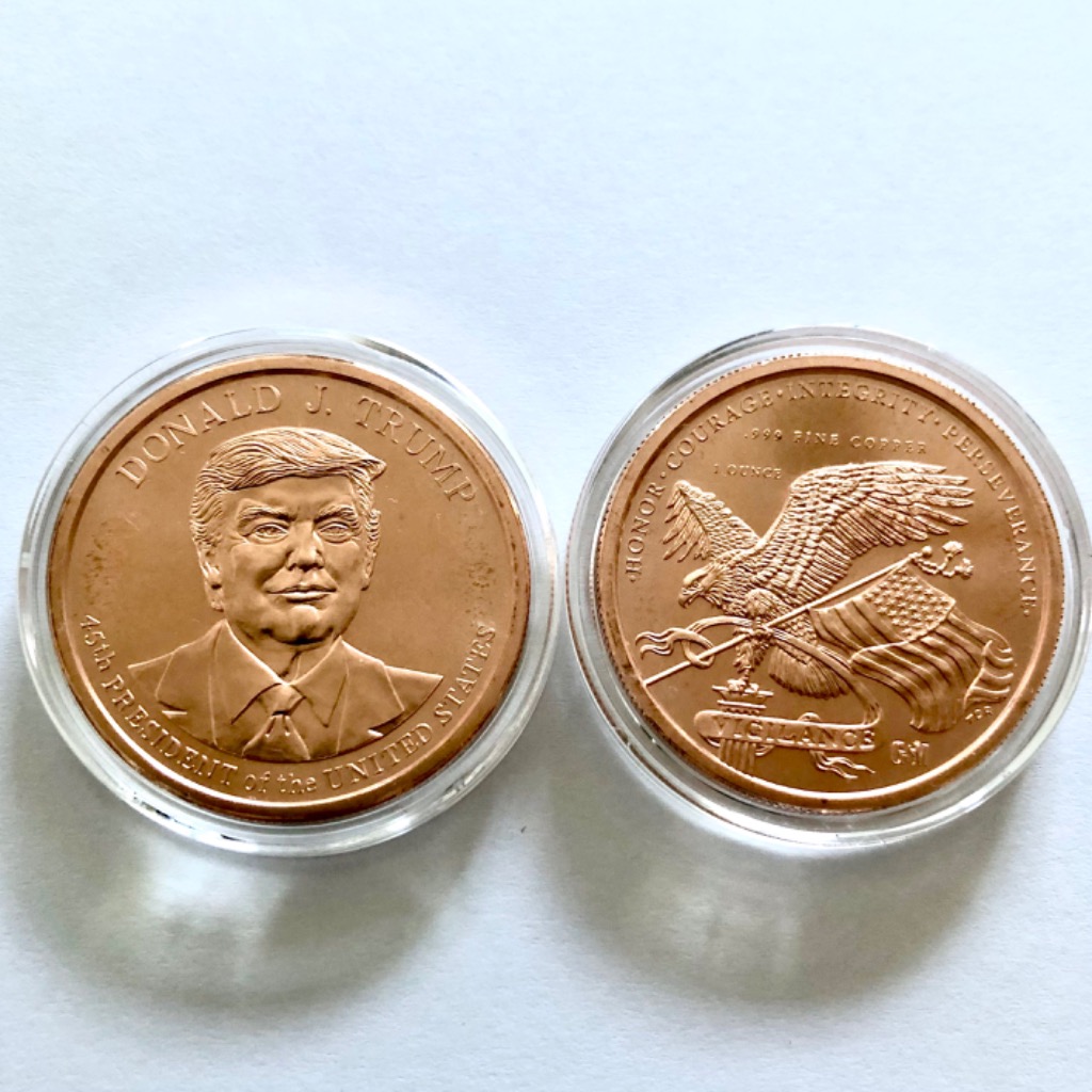 カプセル付き] (新品) アメリカ「ドナルド・J・トランプ大統領」純銅