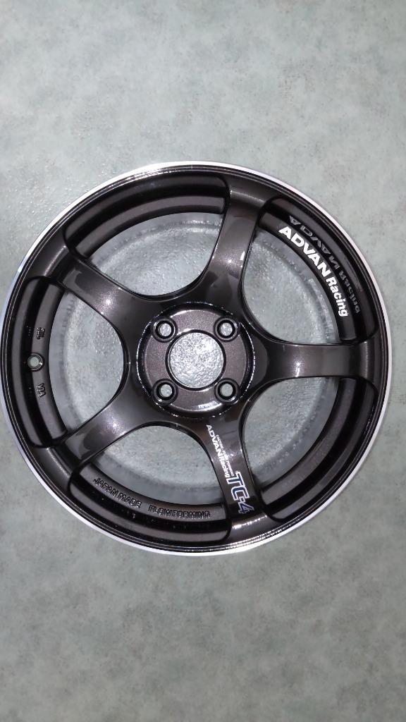 アドバン レーシング TC4 アルミホイール 15×6.5J 4/100 +40 ブラック