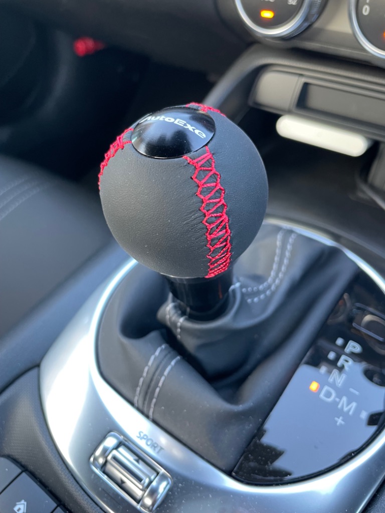 ロードスター オートエグゼ(AUTOEXE) シフトノブ レッドステッチ 球