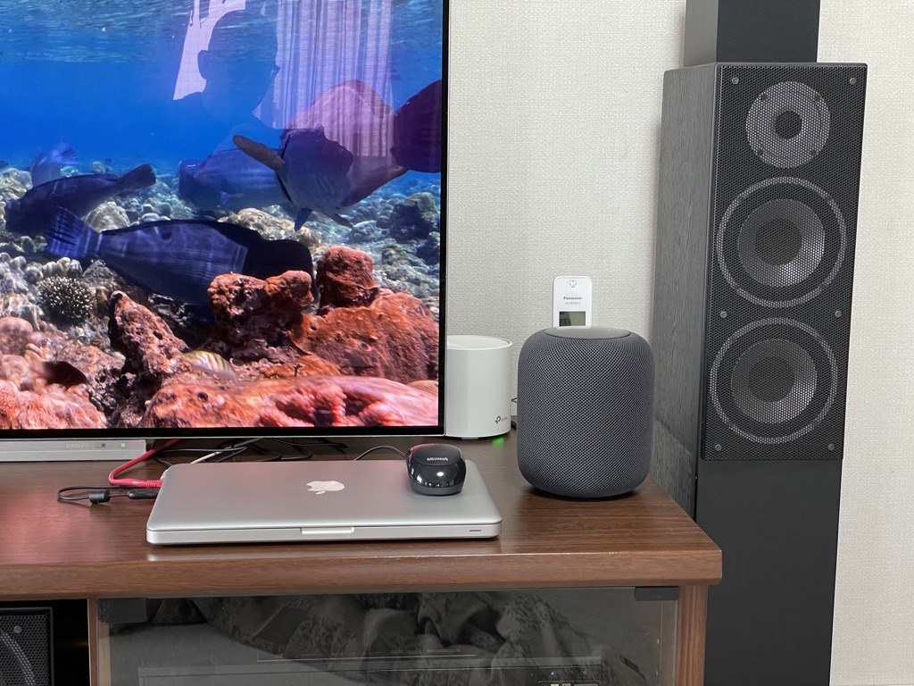 AppleTV＋HomePodでホームシアター』 Apple HomePod 第1世代 MQHW2J/A