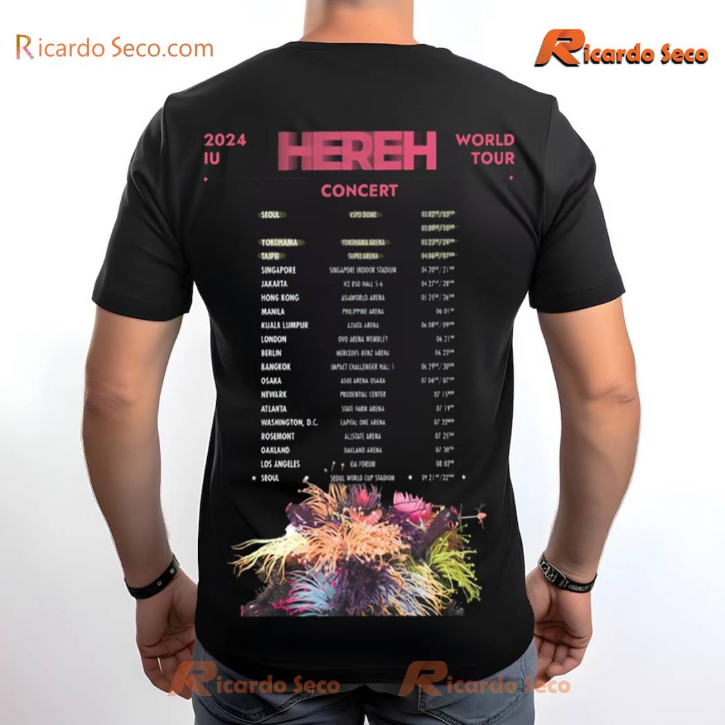 Iu Hereh World Tour Concert 2024 T-shirt, Hoodie - Ricardo Seco Shop
