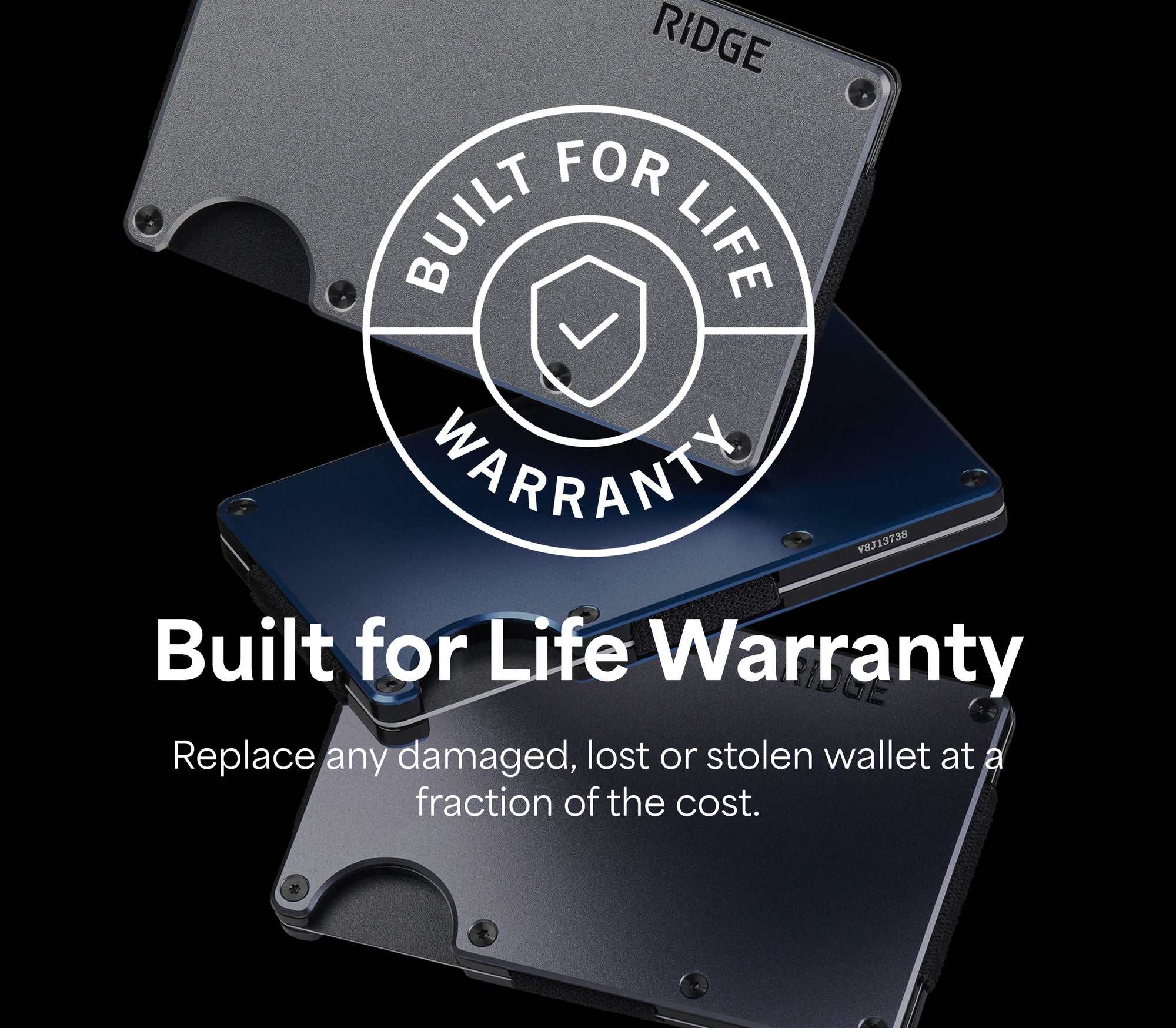 Burnt Titanium Wallet - Sleek & Durable | The Ridge