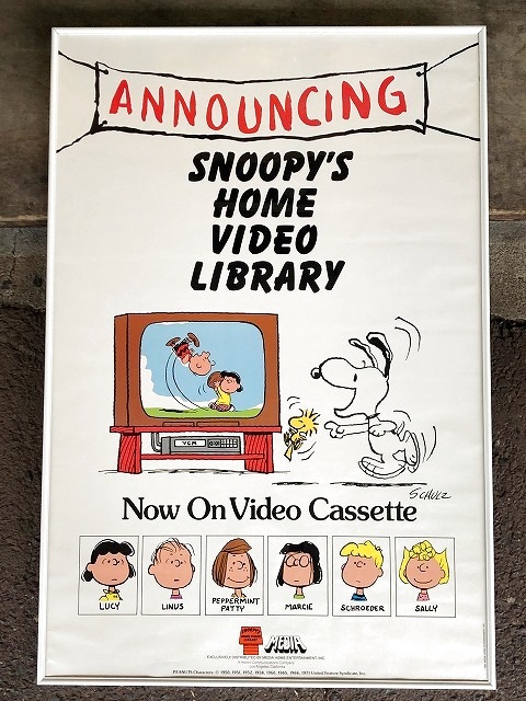 1980's PEANUTS スヌーピー ヴィンテージ ポスター USA SNOOPY poster