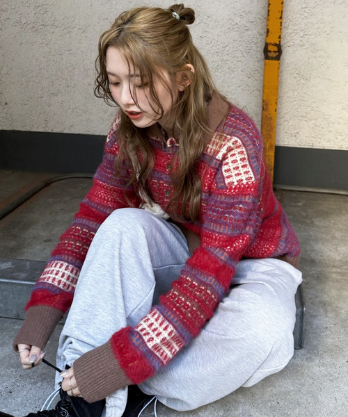 USEDジャガードニット｜DOUBLE NAME ダブルネーム 商品詳細