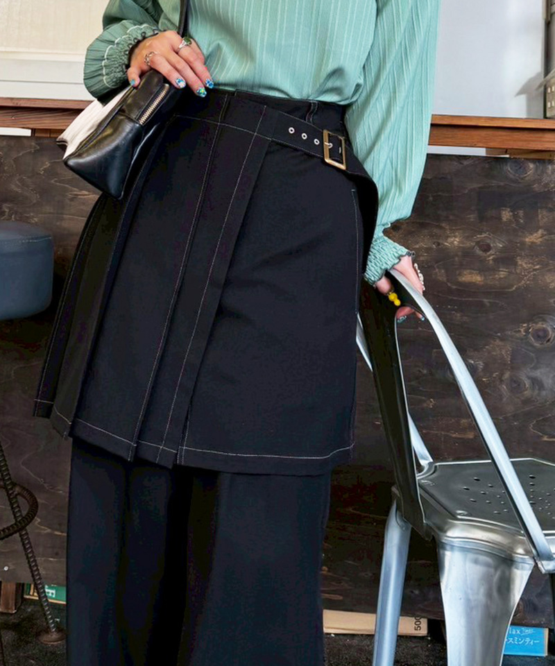 プリーツラップミニスカート｜DOUBLE NAME ダブルネーム 商品詳細