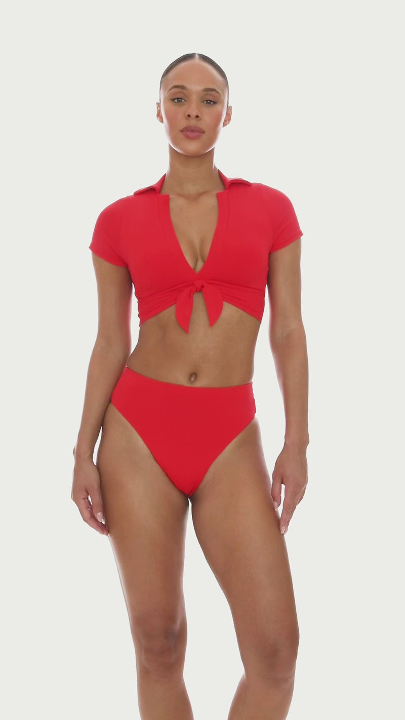 AVA T-SHIRT BIKINI TOP – Robin Piccone
