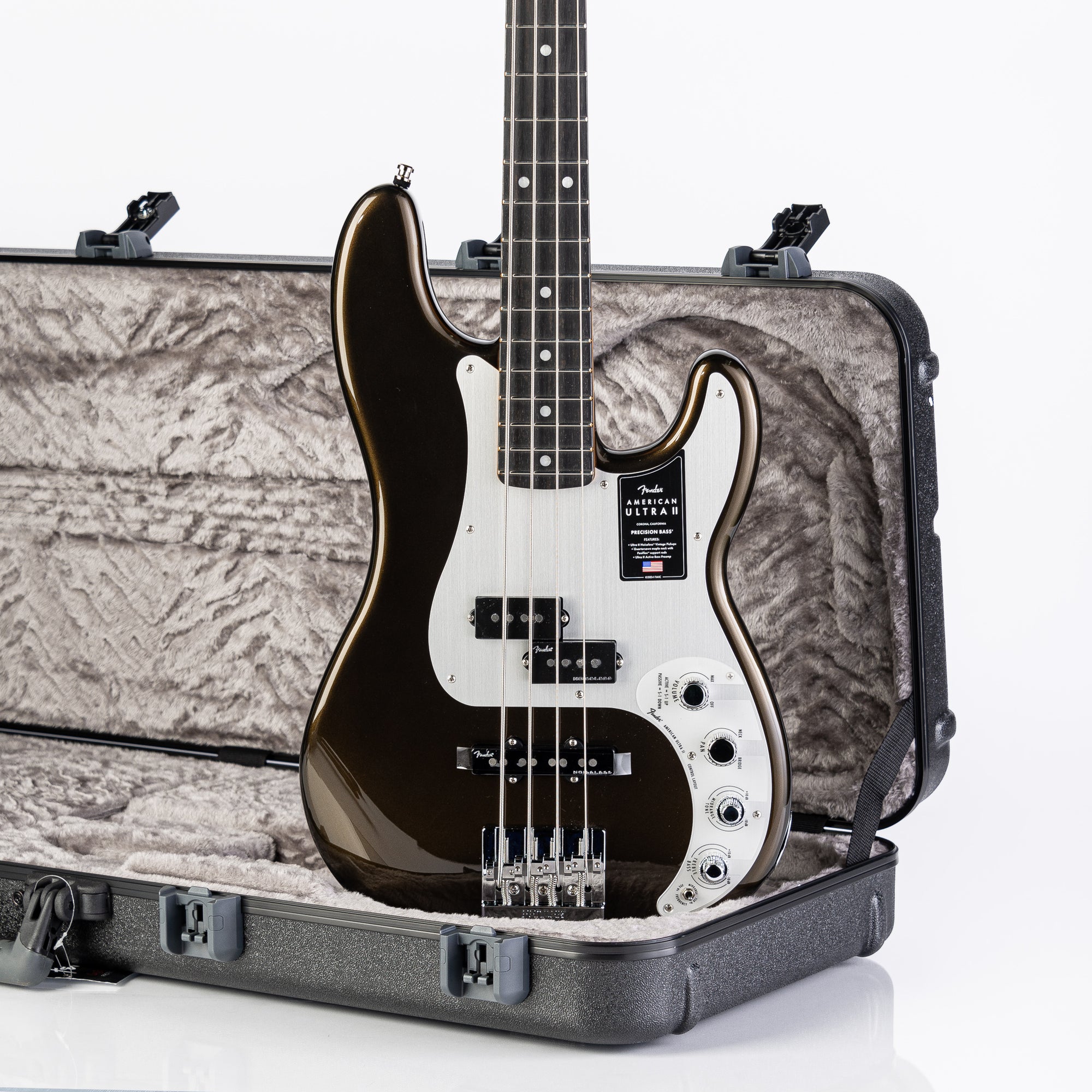 Fender American Ultra II Precision Bass - Texas Tea - Rock City
