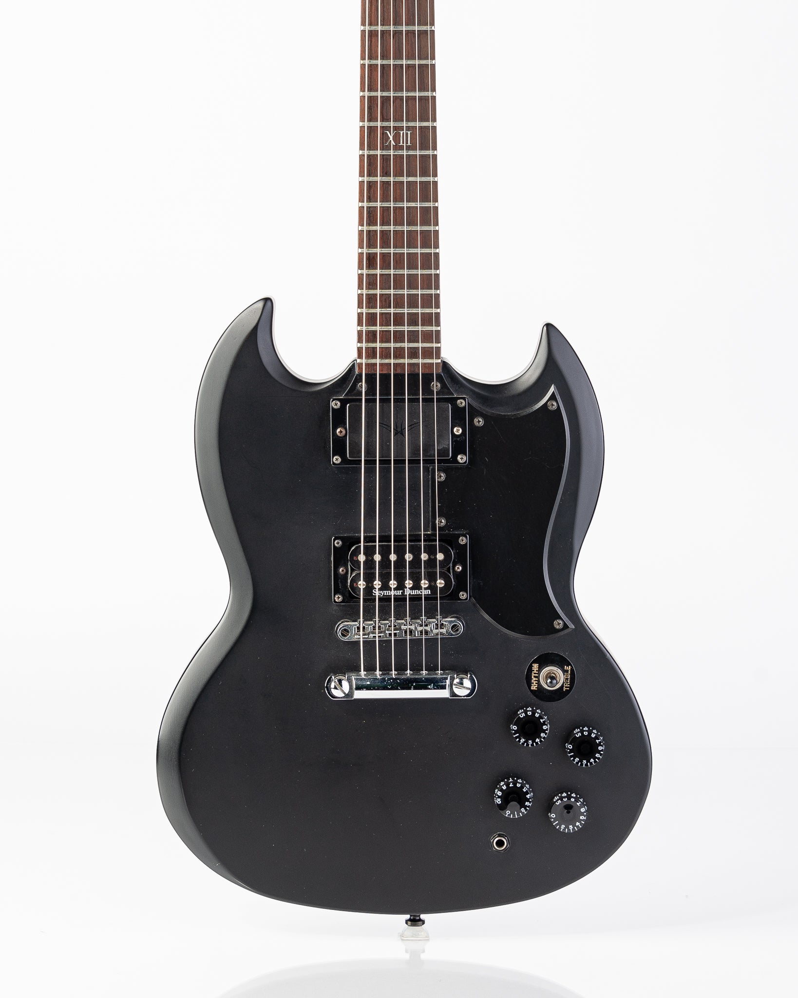 USED 2003 Epiphone SG Goth G-400 Electric Guitar - Satin Black
