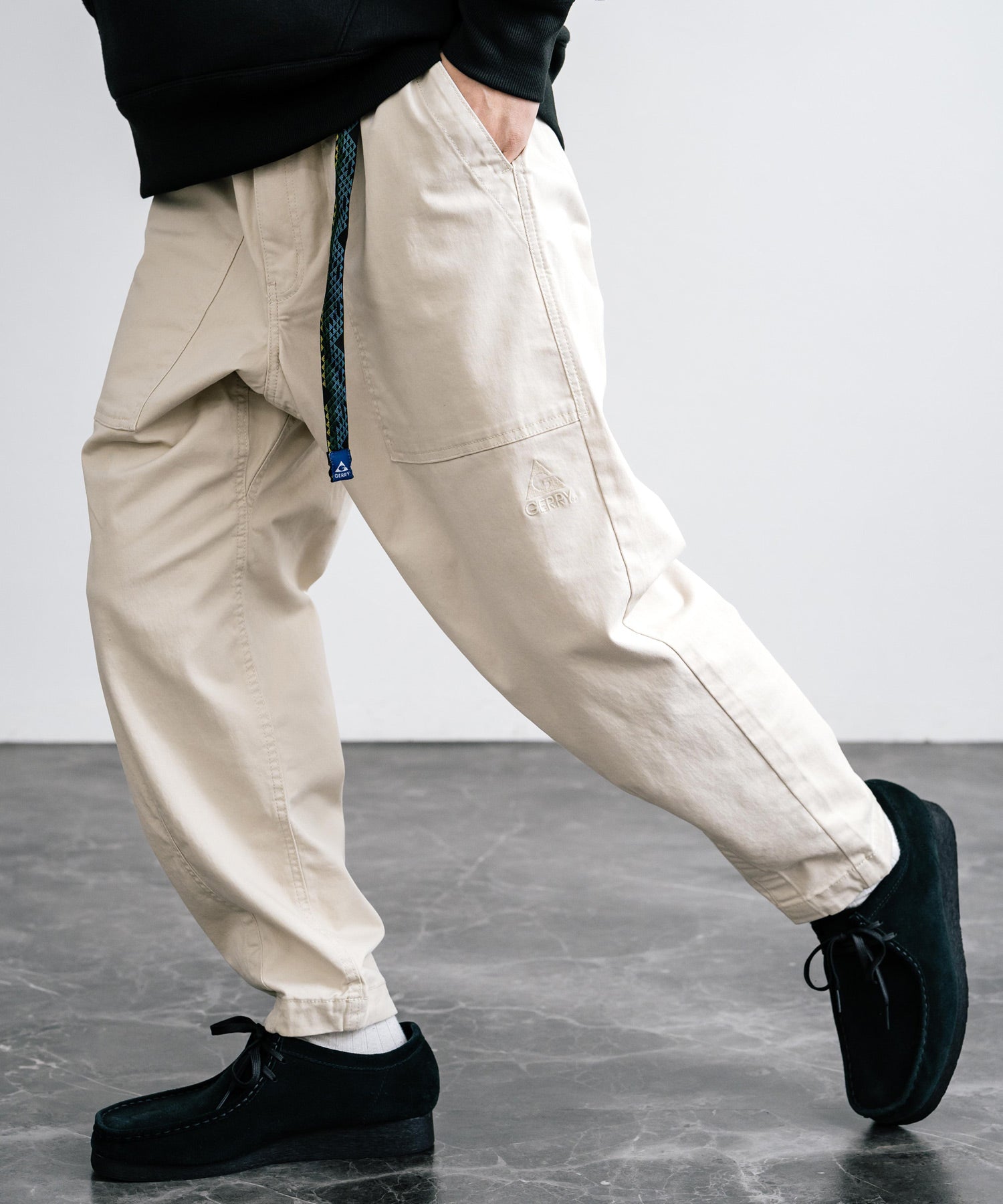 GERRY ジェリー ストレッチチノ・デニムルーズテーパードクライミング