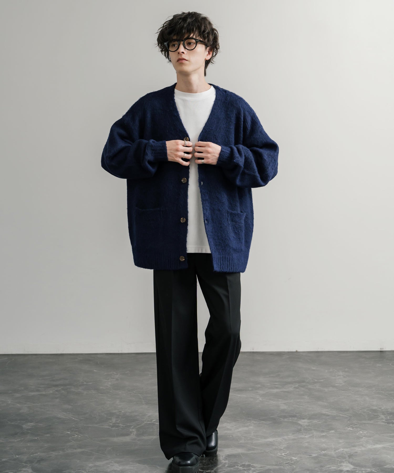 オーバーサイズシャギーニットカーディガン 14550 – Rocky Monroe