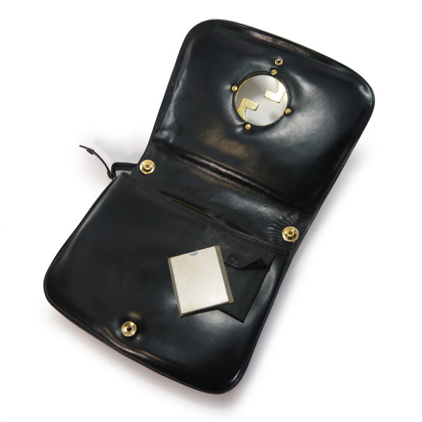 OLD Gucci 代表作!インターロッキング 総革ワンショルダー（黒