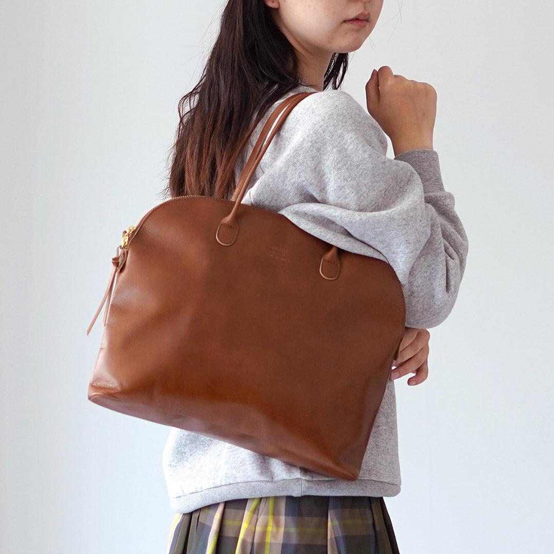 TIDEWAY（タイドウェイ） ライトレザー ボストン L / トートバッグ