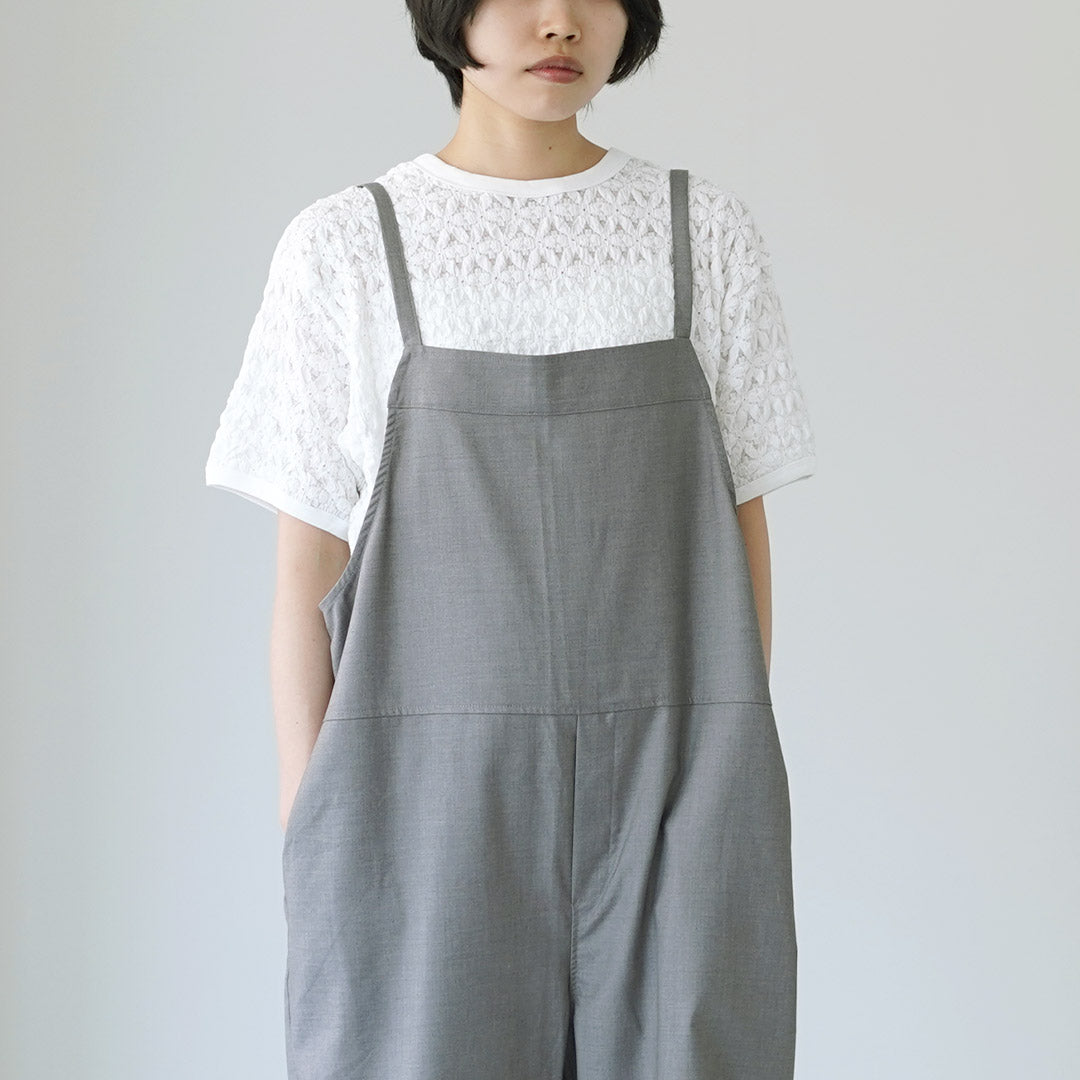 MAO MADE（マオメイド） ウールライク T/R サロペット / レディース