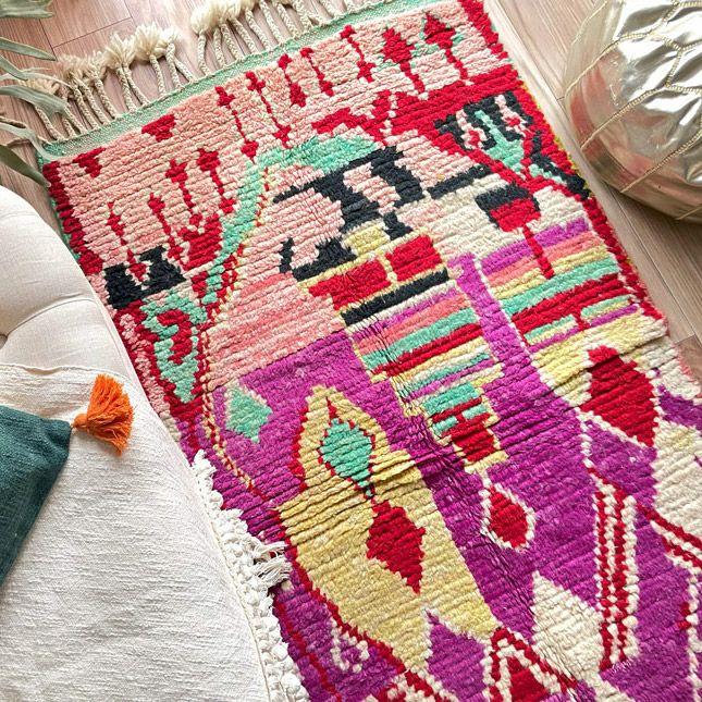 モロッコ発！世界に1枚だけのヴィンテージカーペット・ラグ『ボシャル