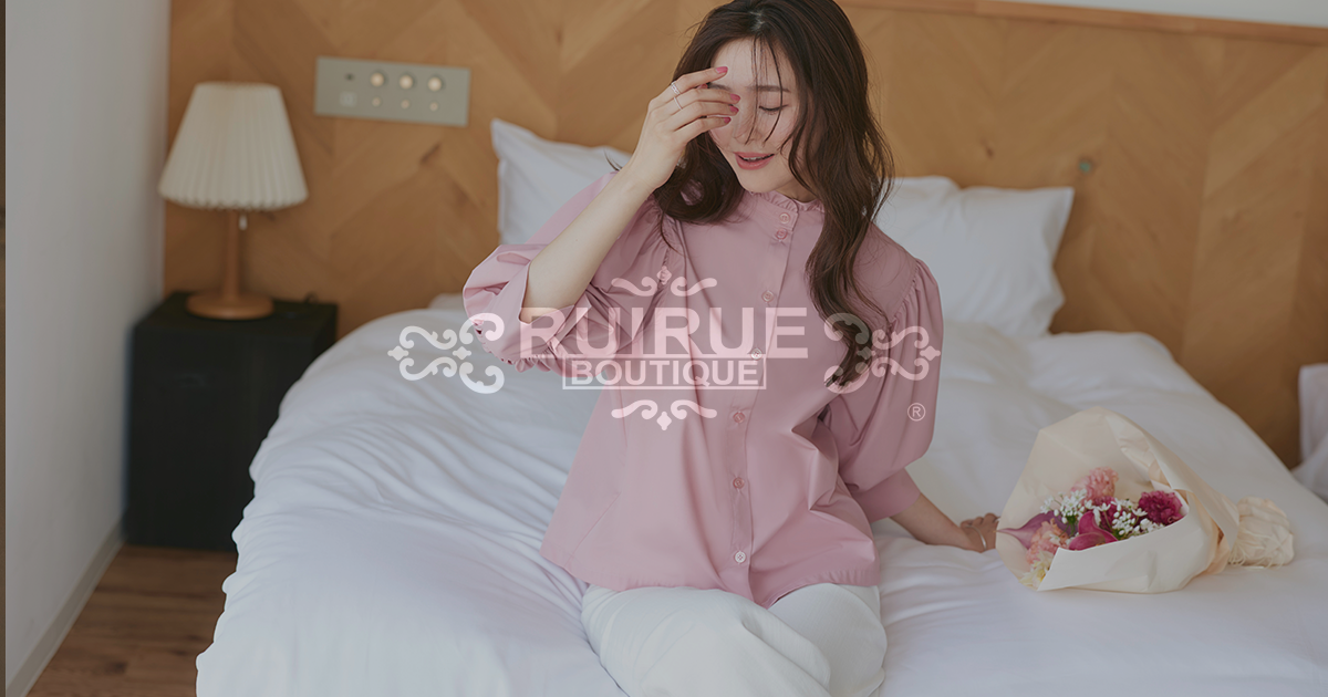 ハイネックアシンメトリーダウンコート「D592」-RUIRUE BOUTIQUE