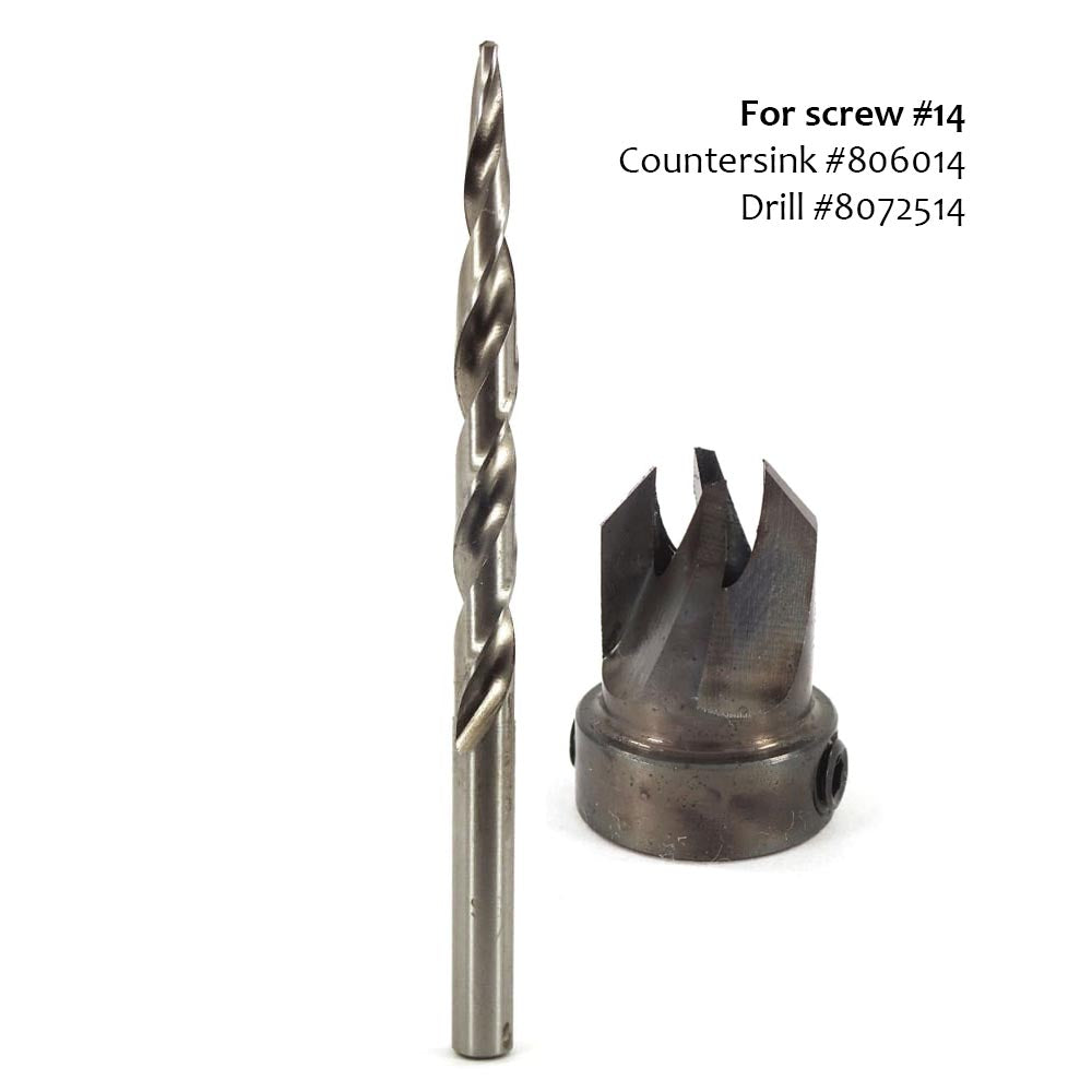 Whiteside, Carbon Steel Countersink With Tapered Drill Bit – Rusty