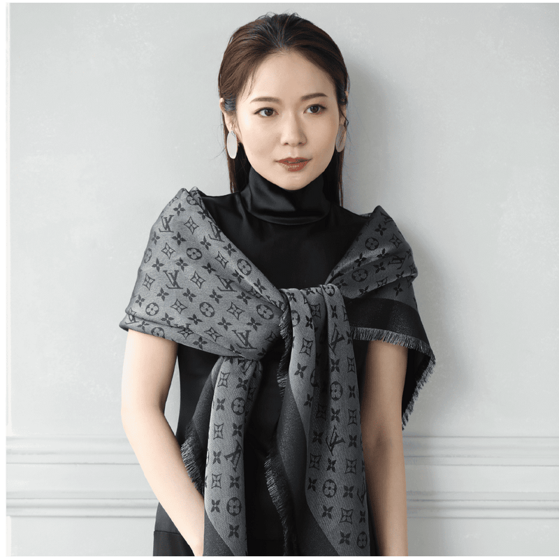 LUIS VUITTON ショールモノグラムシャイン ＜ノワール＞