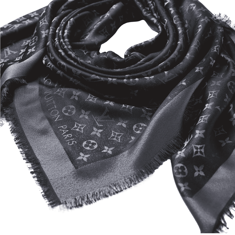 LUIS VUITTON ショールモノグラムシャイン ＜ノワール＞