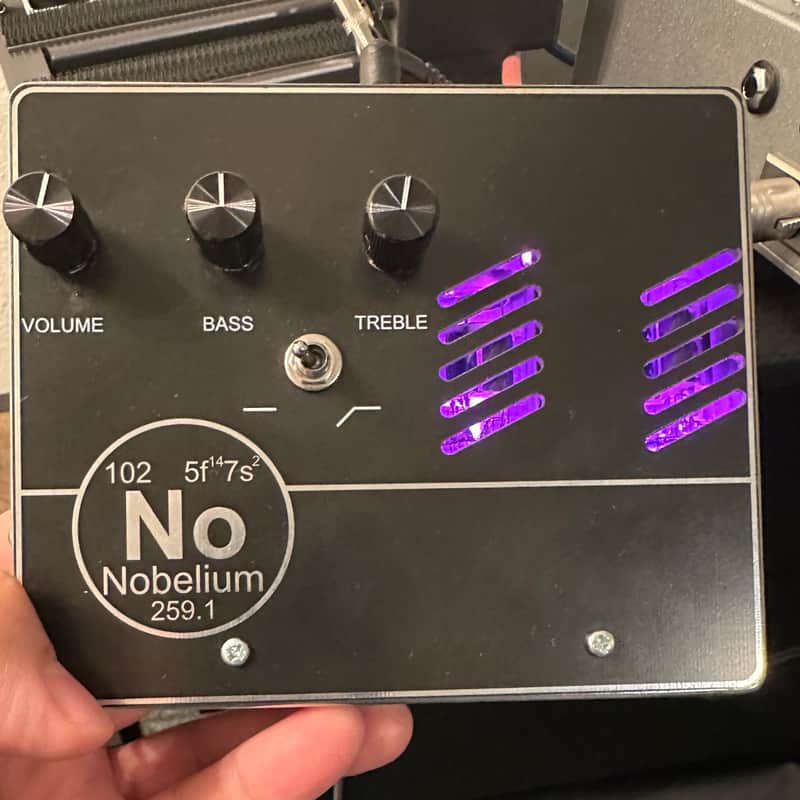 Nobelium Bass Preamp (Noble Preamp clone) 2023 - Black/Silver | Reverb