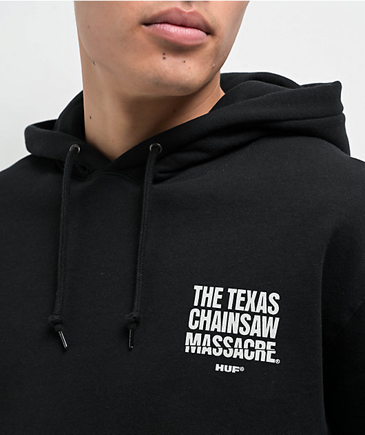HUF x Texas Chainsaw Massacre Chainsaw Black Hoodie | Zumiez