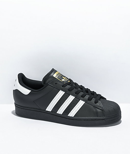 adidas Superstar ADV Black & White Shoes | Zumiez