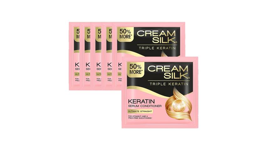 14CAD CREAMSILK TRIPLE KERATIN SERUM CONDITIONER sachets 15ml