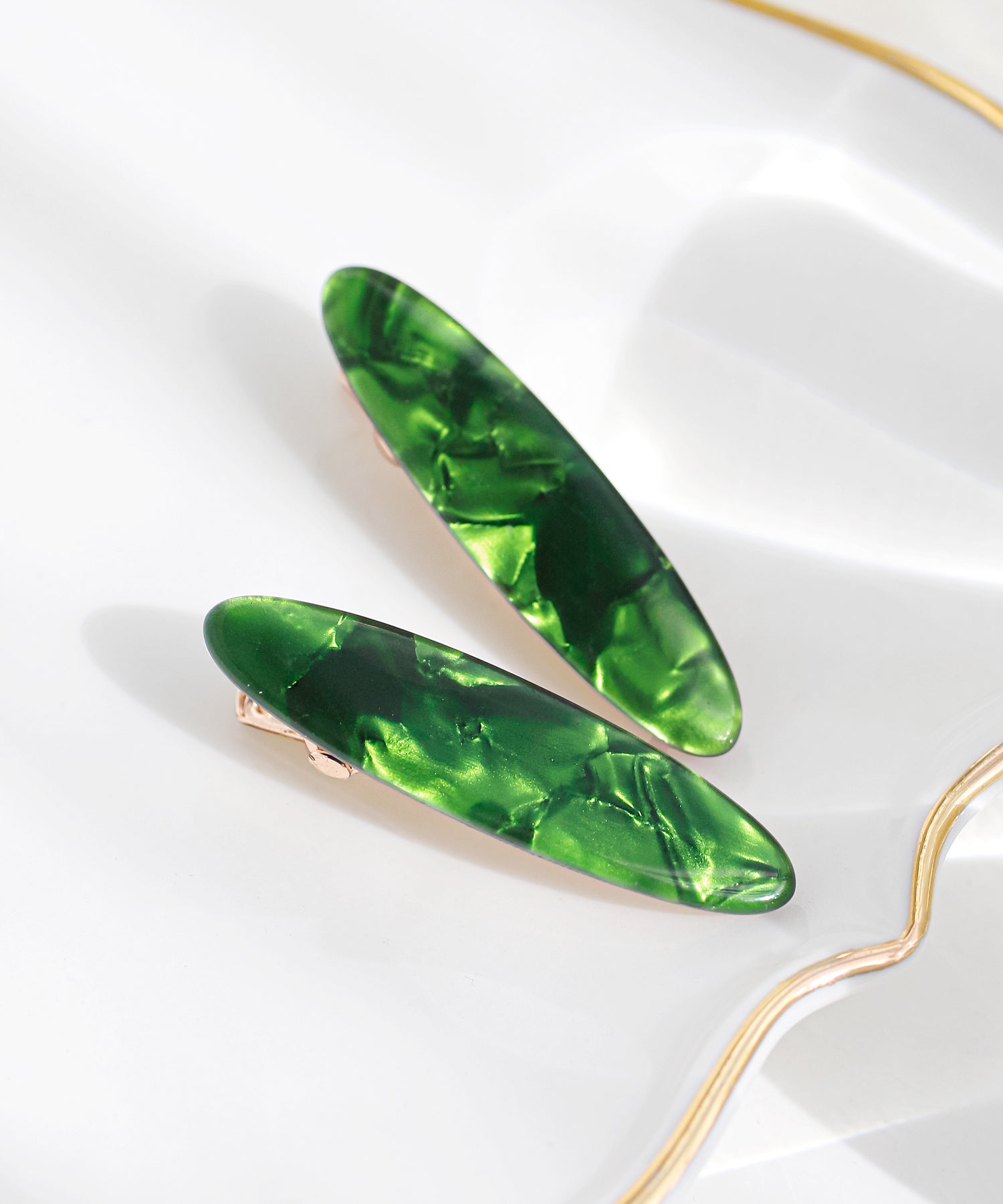 ANEMONE】マーブルカラーヘアクリップ[2本セット]｜SANPO ONLINE