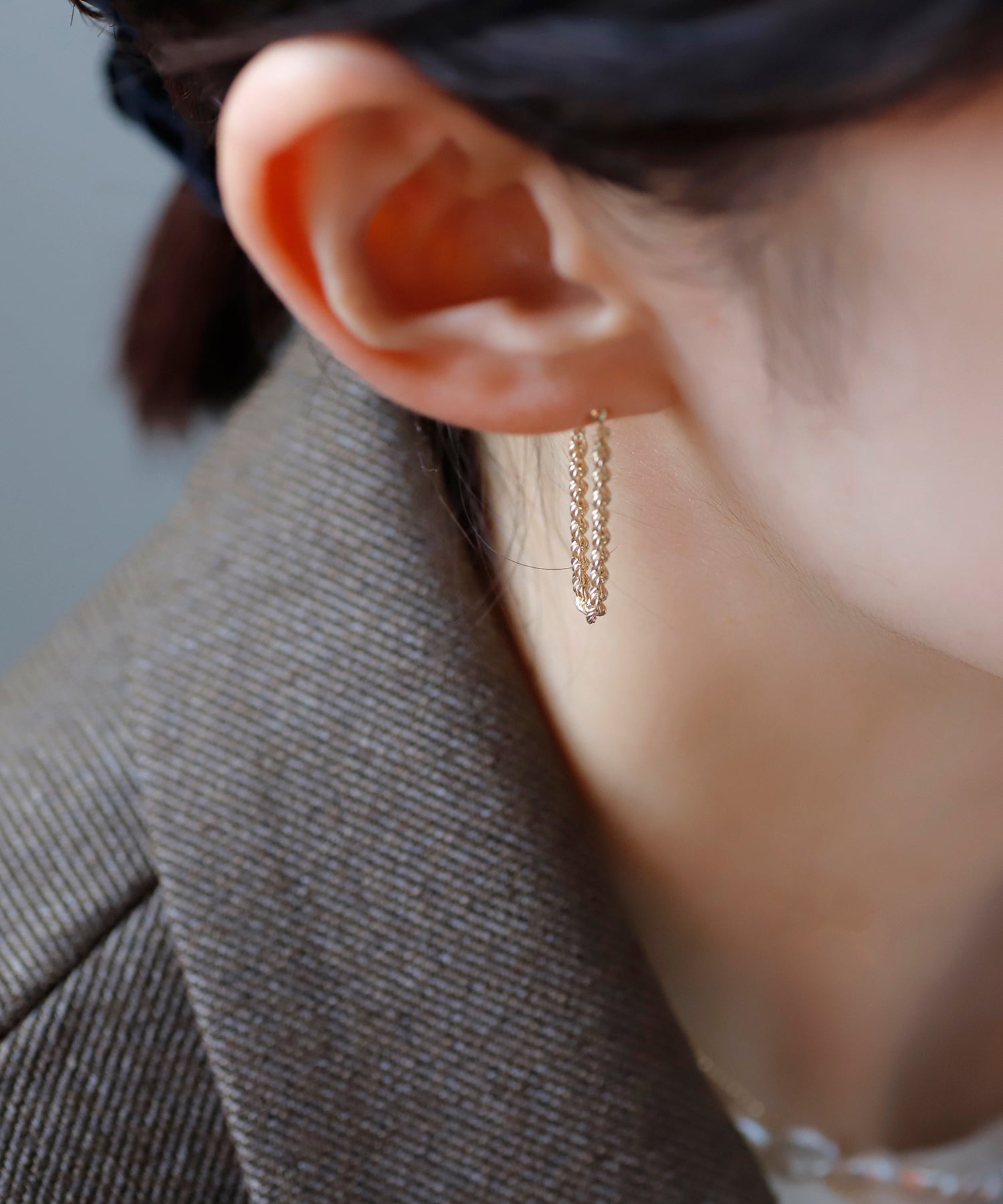 SIENA ROSE】Signature・ロープチェーンピアス｜SANPO ONLINE(サンポー