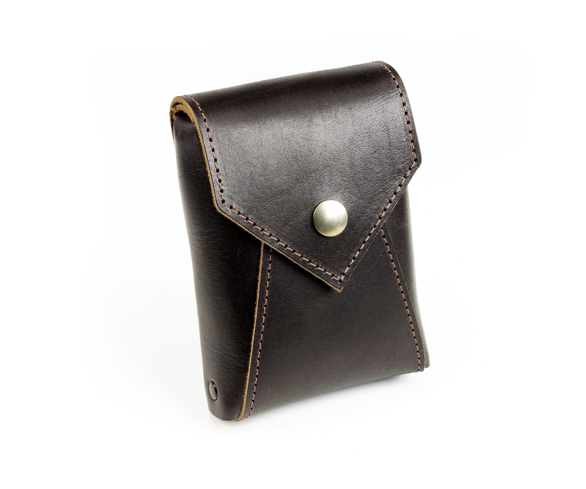 Double Belt Leather Pouch – SaberForge